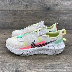 Nike Crater Impact Womens 7 Summit White Hyper Crimson CW2386-101 Sneakers